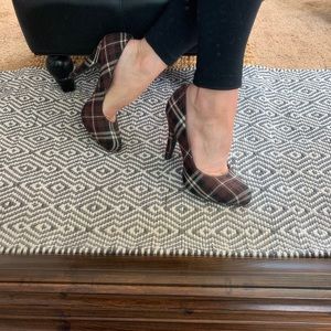 Plaid heels